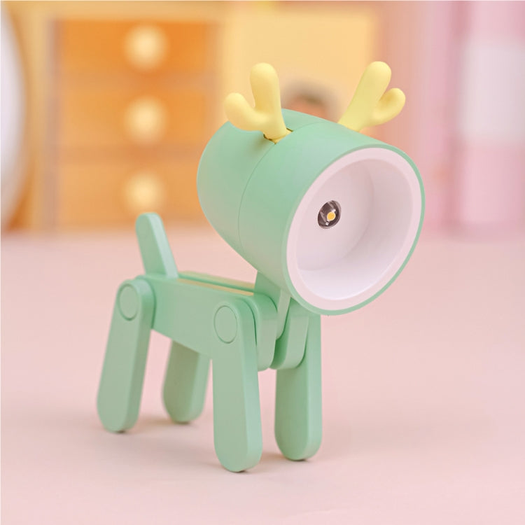 TL-23 LED Mini Lampada da scrivania pieghevole per cartoni animati Lampada da tavolo per decorazione domestica a forma di animale domestico, Spec:, Dog (Blue), Dog (Green), Dog (Pink), Dog (Beige), Dog (Orange）, Dog (Yellow), Deer (Blue), Deer (Green) ...