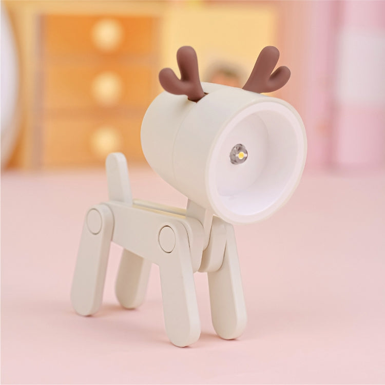TL-23 LED Mini Lampada da scrivania pieghevole per cartoni animati Lampada da tavolo per decorazione domestica a forma di animale domestico, Spec:, Dog (Blue), Dog (Green), Dog (Pink), Dog (Beige), Dog (Orange）, Dog (Yellow), Deer (Blue), Deer (Green) ...