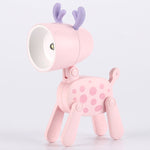 TL-23 LED Mini Lampada da scrivania pieghevole per cartoni animati Lampada da tavolo per decorazione domestica a forma di animale domestico, Spec:, Spotted Deer (Pink), Spotted Deer (Grey), Spotted Deer (Orange), Spotted Deer (Blue)