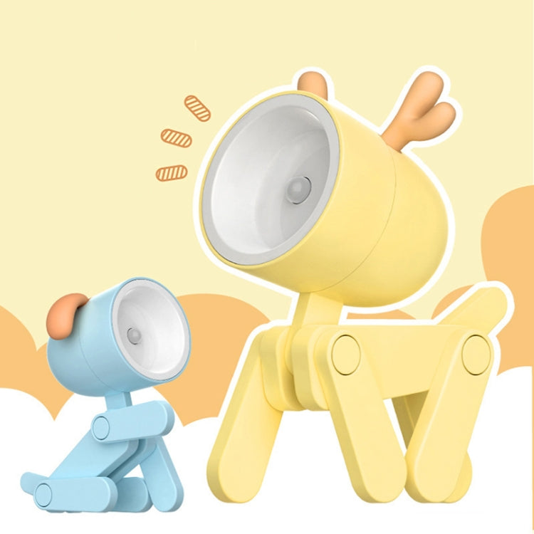 TL-23 LED Mini Lampada da scrivania pieghevole per cartoni animati Lampada da tavolo per decorazione domestica a forma di animale domestico, Spec:, Spotted Deer (Pink), Spotted Deer (Grey), Spotted Deer (Orange), Spotted Deer (Blue)