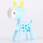 TL-23 LED Mini Lampada da scrivania pieghevole per cartoni animati Lampada da tavolo per decorazione domestica a forma di animale domestico, Spec:, Spotted Deer (Pink), Spotted Deer (Grey), Spotted Deer (Orange), Spotted Deer (Blue)