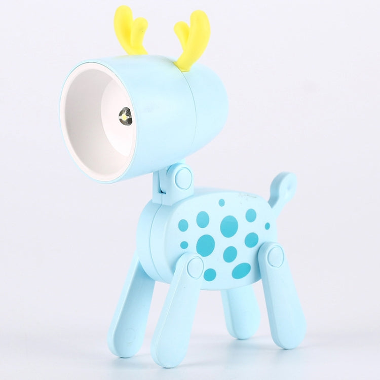 TL-23 LED Mini Lampada da scrivania pieghevole per cartoni animati Lampada da tavolo per decorazione domestica a forma di animale domestico, Spec:, Spotted Deer (Pink), Spotted Deer (Grey), Spotted Deer (Orange), Spotted Deer (Blue)