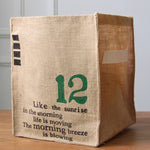 Cestino di smistamento pieghevole in iuta per biancheria intima, Number 12, NATURAL, VINTAGE, THE DAILY