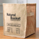 Cestino di smistamento pieghevole in iuta per biancheria intima, Number 12, NATURAL, VINTAGE, THE DAILY