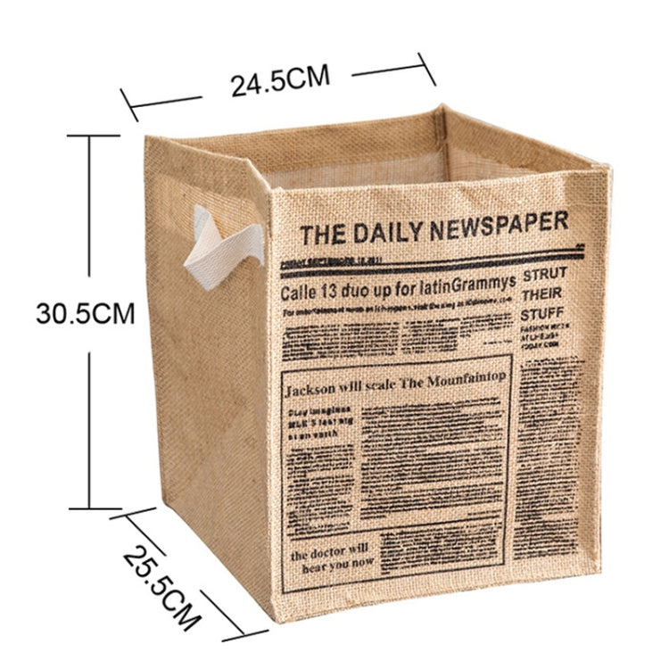 Cestino di smistamento pieghevole in iuta per biancheria intima, Number 12, NATURAL, VINTAGE, THE DAILY