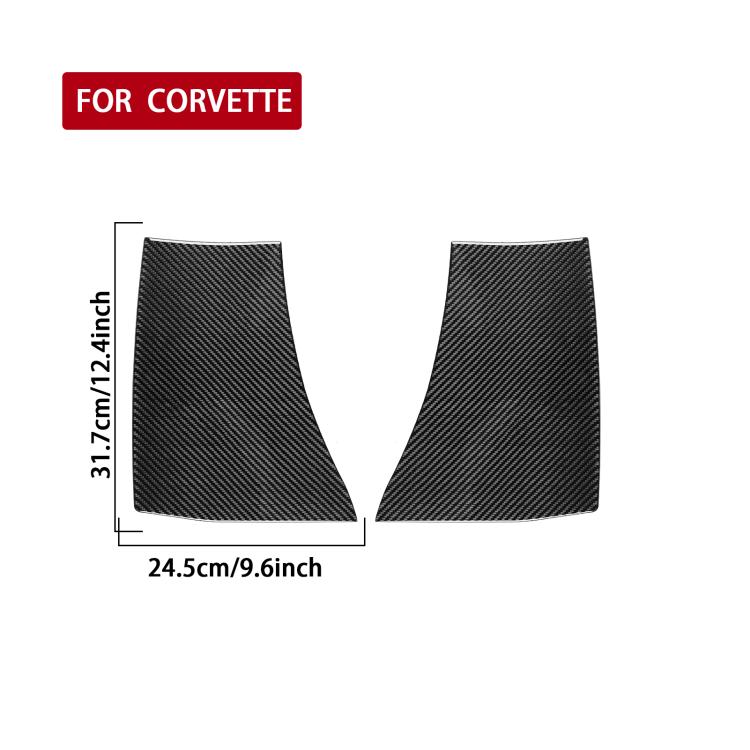 Adesivo per porta di scarico della carrozzeria per Chevrolet Corvette C8, 2 pezzi/set