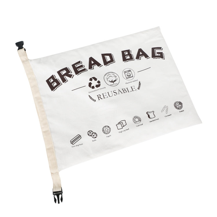 Borsa per il pane in cotone TPU con custodia riutilizzabile con chiusura, Bread Bag White, Bread Bag Beige
