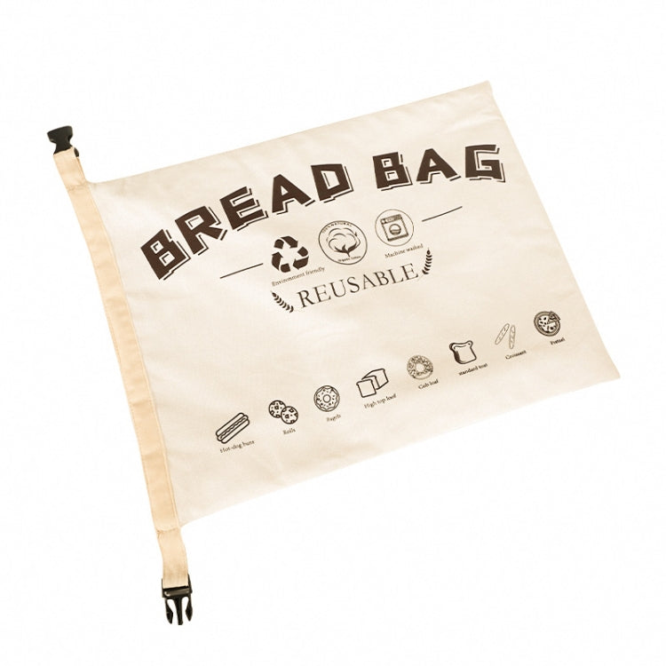 Borsa per il pane in cotone TPU con custodia riutilizzabile con chiusura, Bread Bag White, Bread Bag Beige