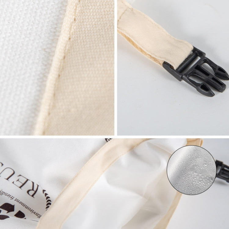 Borsa per il pane in cotone TPU con custodia riutilizzabile con chiusura, Bread Bag White, Bread Bag Beige