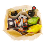 Borsa per la spesa a compartimenti NIEN Borsa in tela con manico per frutta e verdura, stile:, Shopping Bag Polyester Cotton, Shopping Bag Pure Cotton
