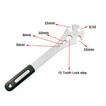 BIKERRSAY Chiave per pedali per bicicletta estesa multifunzionale, BT034S