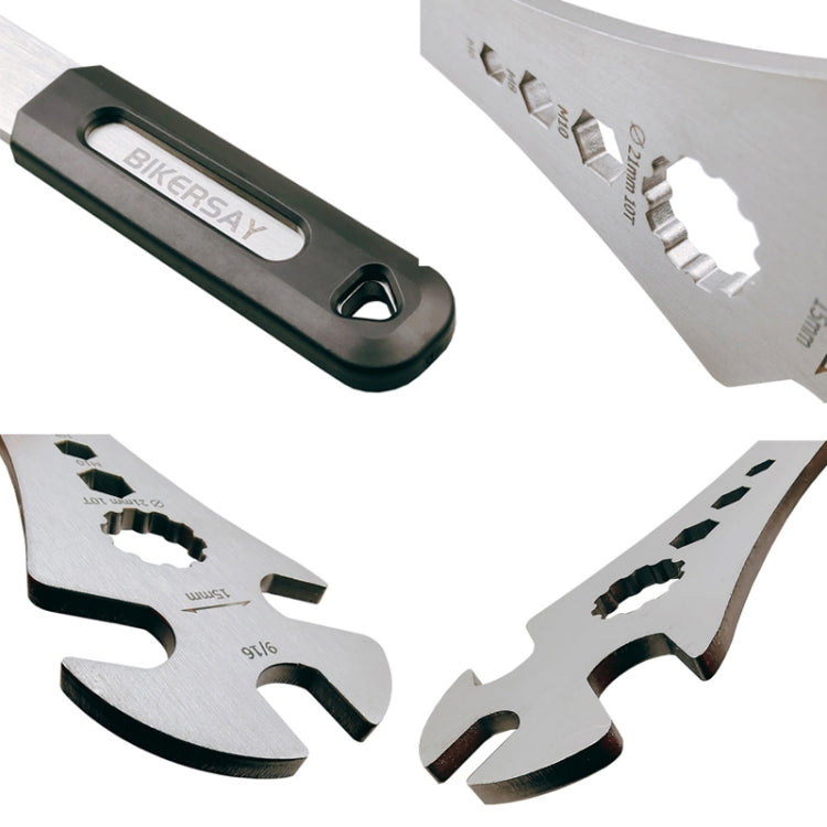 BIKERRSAY Chiave per pedali per bicicletta estesa multifunzionale, BT034S