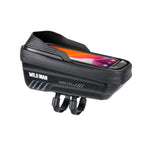 WILD MAN E12X 1L EVA Hard Shell Borsa da bicicletta impermeabile e anticaduta con funzione touch, E12X (Red), E12X (Black)