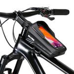 WILD MAN E12X 1L EVA Hard Shell Borsa da bicicletta impermeabile e anticaduta con funzione touch, E12X (Red), E12X (Black)