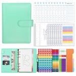 Quaderno a fogli mobili in pelle sintetica A6 Macaron, XJYS-010 Green, XJYS-010  Blue, XJYS-010  Pink, XJYS-010  Purple, XJYS-010 Yellow, XJYS-010 Black