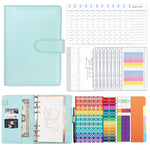 Quaderno a fogli mobili in pelle sintetica A6 Macaron, XJYS-010 Green, XJYS-010  Blue, XJYS-010  Pink, XJYS-010  Purple, XJYS-010 Yellow, XJYS-010 Black