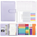Quaderno a fogli mobili in pelle sintetica A6 Macaron, XJYS-010 Green, XJYS-010  Blue, XJYS-010  Pink, XJYS-010  Purple, XJYS-010 Yellow, XJYS-010 Black