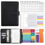 Quaderno a fogli mobili in pelle sintetica A6 Macaron, XJYS-010 Green, XJYS-010  Blue, XJYS-010  Pink, XJYS-010  Purple, XJYS-010 Yellow, XJYS-010 Black