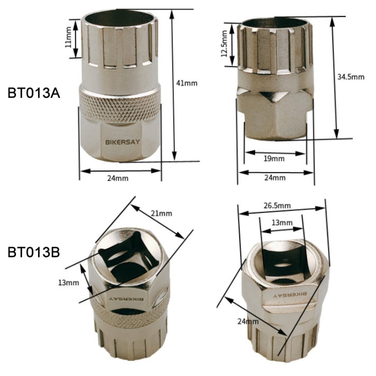 BIKERSAY Strumento di installazione per la rimozione del manicotto del volano della bicicletta, BT013A, BT013B