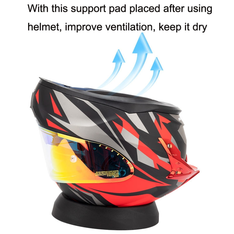 Tappetino di supporto per casco da moto multifunzionale Tappetino protettivo antiscivolo, Black