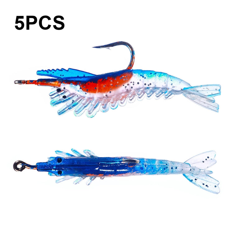 HENGJIA SO077 6cm 3g Esca morbida per gamberetti avvolti in piombo Esca finta per branzino, SO077 1, SO077 2, SO077 3, SO077 4