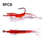 HENGJIA SO077 6cm 3g Esca morbida per gamberetti avvolti in piombo Esca finta per branzino, SO077 1, SO077 2, SO077 3, SO077 4