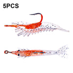 HENGJIA SO077 6cm 3g Esca morbida per gamberetti avvolti in piombo Esca finta per branzino, SO077 1, SO077 2, SO077 3, SO077 4