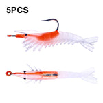 HENGJIA SO077 6cm 3g Esca morbida per gamberetti avvolti in piombo Esca finta per branzino, SO077 1, SO077 2, SO077 3, SO077 4