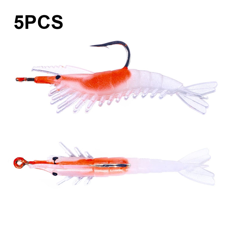 HENGJIA SO077 6cm 3g Esca morbida per gamberetti avvolti in piombo Esca finta per branzino, SO077 1, SO077 2, SO077 3, SO077 4