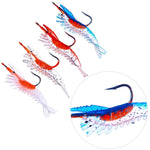 HENGJIA SO077 6cm 3g Esca morbida per gamberetti avvolti in piombo Esca finta per branzino, SO077 1, SO077 2, SO077 3, SO077 4
