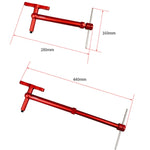 BIKERSAY Strumento di correzione del gancio di coda del cambio posteriore del set di ruote della bicicletta, BT053S Red, BT053S Black