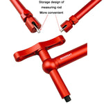 BIKERSAY Strumento di correzione del gancio di coda del cambio posteriore del set di ruote della bicicletta, BT053S Red, BT053S Black