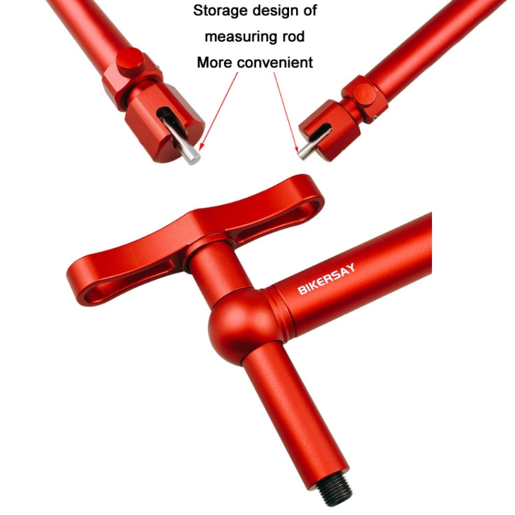 BIKERSAY Strumento di correzione del gancio di coda del cambio posteriore del set di ruote della bicicletta, BT053S Red, BT053S Black