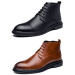 Stivali casual uomo in pelle punta britannica 38-45