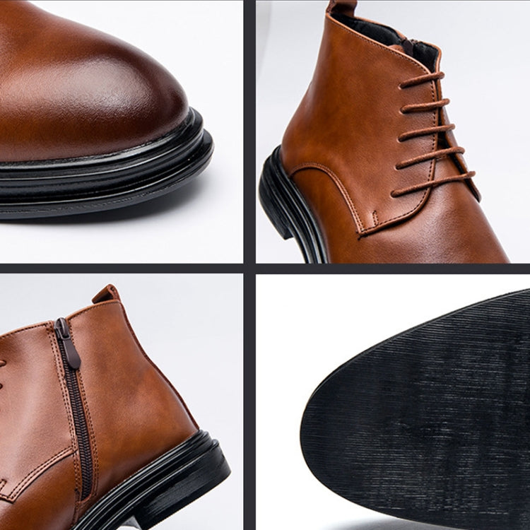 Stivali casual uomo in pelle punta britannica 38-45