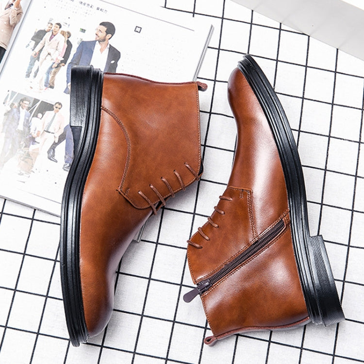 Stivali casual uomo in pelle punta britannica 38-45