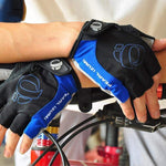 Guanti mezze dita ciclismo silicone anti-shock S-XL
