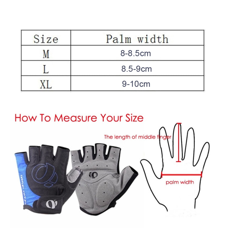 Guanti mezze dita ciclismo silicone anti-shock S-XL