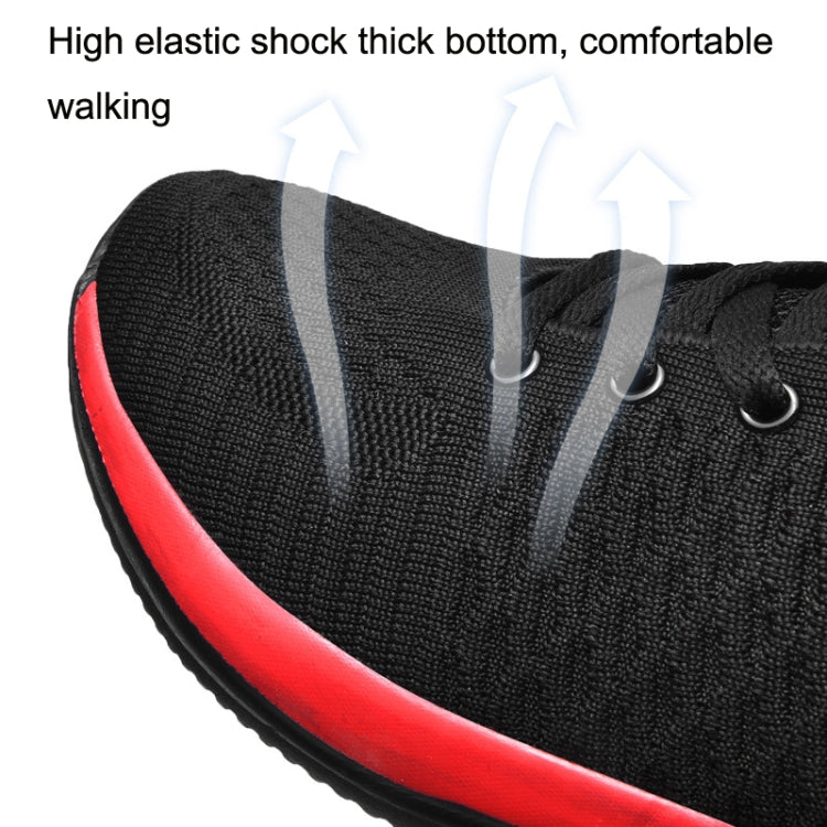 JD-9088 Scarpe da uomo per il tempo libero con fondo morbido tessuto a mosca autunnale Paio di scarpe da corsa, 37, 38, 39, 40, 41, 42