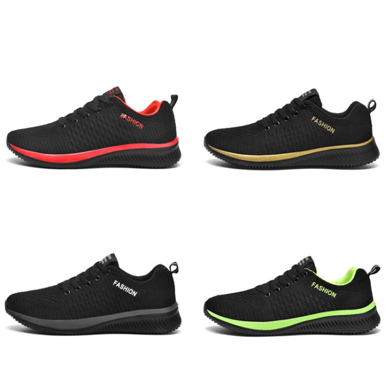 JD-9088 Scarpe da uomo per il tempo libero con fondo morbido tessuto a mosca autunnale Paio di scarpe da corsa, 37, 38, 39, 40, 41, 42