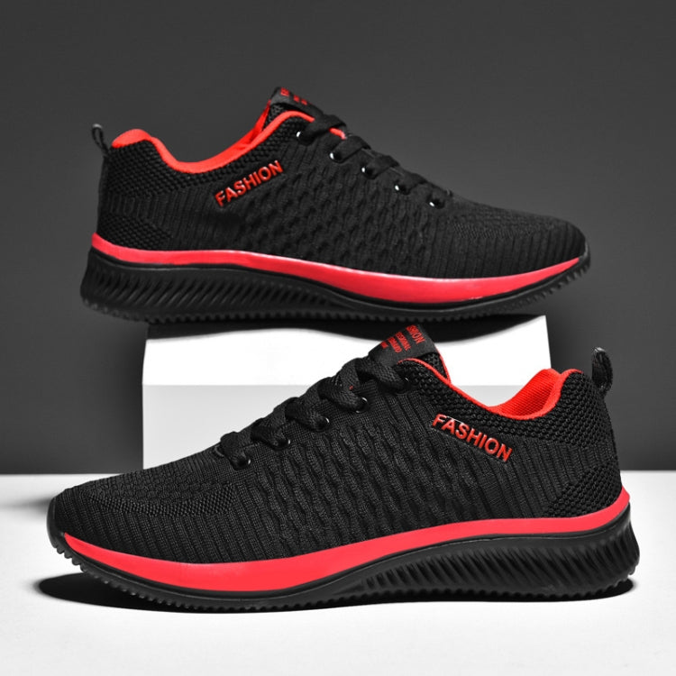 JD-9088 Scarpe da uomo per il tempo libero con fondo morbido tessuto a mosca autunnale Paio di scarpe da corsa, 43, 44, 45, 46, 47, 48