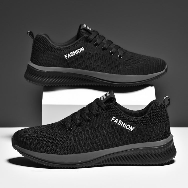 JD-9088 Scarpe da uomo per il tempo libero con fondo morbido tessuto a mosca autunnale Paio di scarpe da corsa, 43, 44, 45, 46, 47, 48