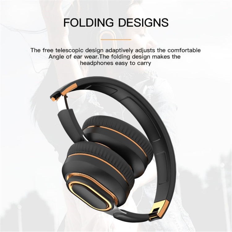 Auricolari Bluetooth Wireless H7 pieghevoli con microfono