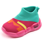 D2232 Scarpe da passeggio per bambini traspiranti Fly Woven Mesh Scarpe casual per bambini, 21, 22, 23, 24, 25