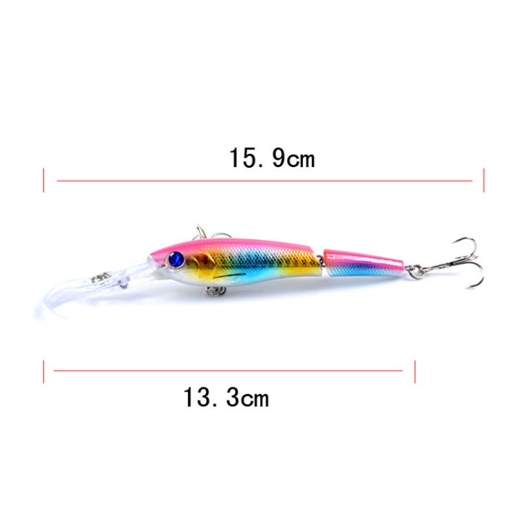 6 PCS M0208 13.3cm/13.4g Lure Bionic Multi-section Mino Fake Lure Plastic Lure, M0208 1, M0208 2, M0208 3, M0208 4, M0208 5, M0208 6