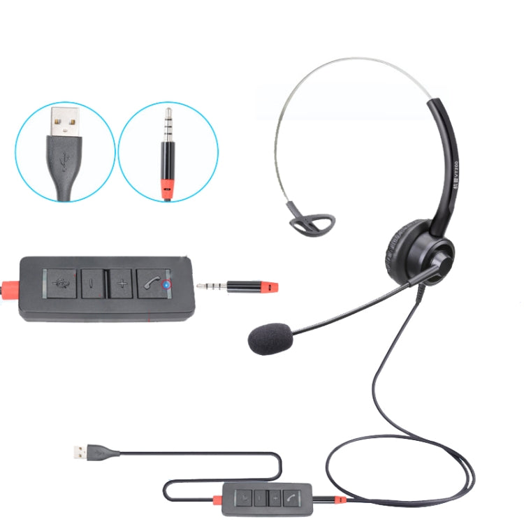 Auricolare VT200 con microfono e doppio jack 3,5mm