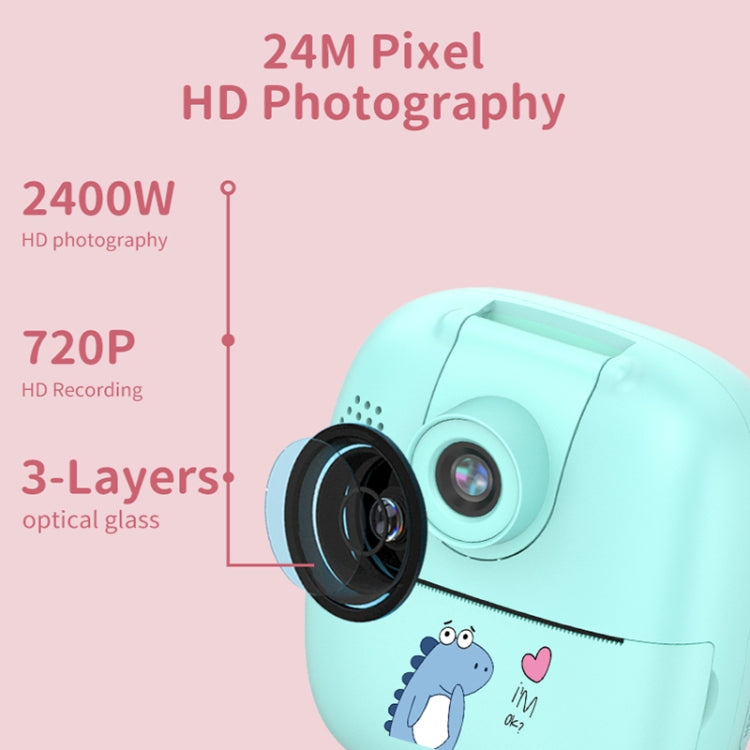 Fotocamera digitale per bambini con stampa HD e obiettivo rotante
