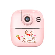 A18 Fotocamera digitale per bambini con cartoni animati stampabili in HD con obiettivo rotante, specifiche:, Pink, Pink+16G, Pink+32G, Blue, Blue+16G, Blue+32G
