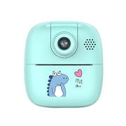 A18 Fotocamera digitale per bambini con cartoni animati stampabili in HD con obiettivo rotante, specifiche:, Pink, Pink+16G, Pink+32G, Blue, Blue+16G, Blue+32G