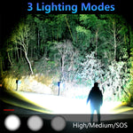 Torcia a LED in alluminio da campeggio impermeabile per esterni a luce forte, stile:, L2 (Without Battery), P70 (Without Battery)